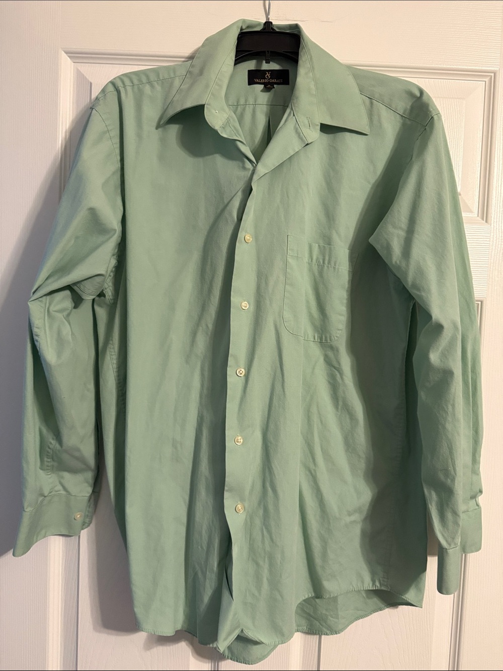 Valerio Garati Light Green Long-Sleeve Dress Shirt